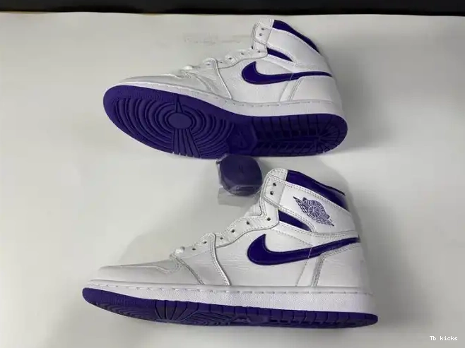 Rep TBK AIR HIGH JORDAN COURT 1 PURPLE RETRO CD0461-151 0617